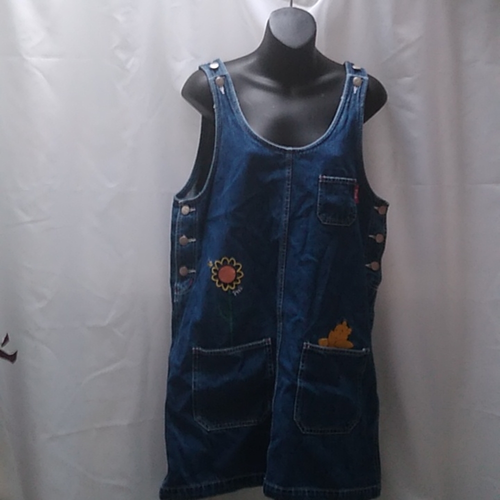 Disney Pooh, Winnie The Pooh Denim Jumper - image 1